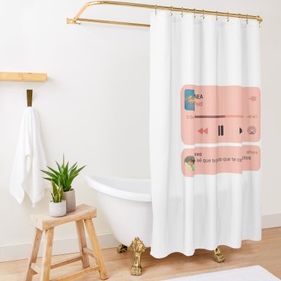 T-Shirt Confession By Feid By Pintiita Shower Curtain Official Feid Merch