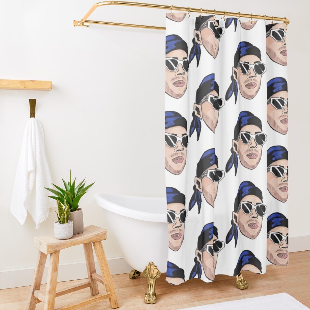 Ferxxo Shower Curtain Official Feid Merch