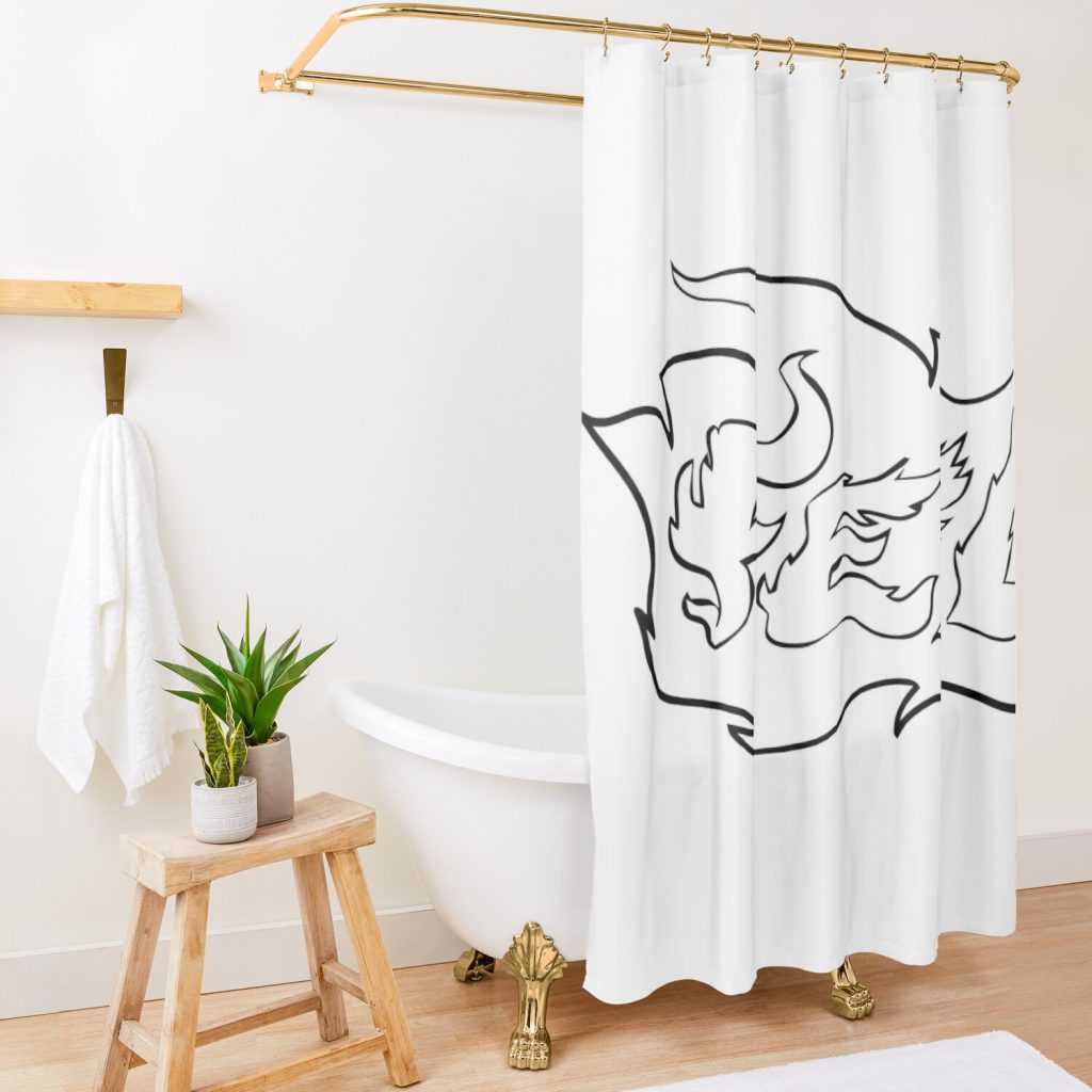 Feid Merch Feid Fire Shower Curtain Official Feid Merch