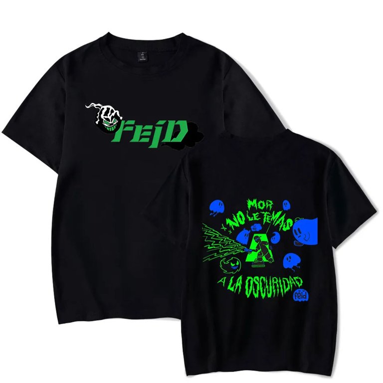 Feid Shirt Mor No Le Temas a La Oscuridad Unisex Fashion Casual Short Sleeve T - Feid Merch